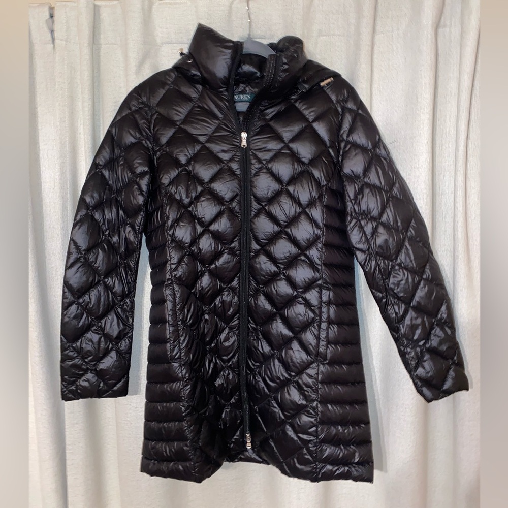 Black Ralph Lauren puffer jacket